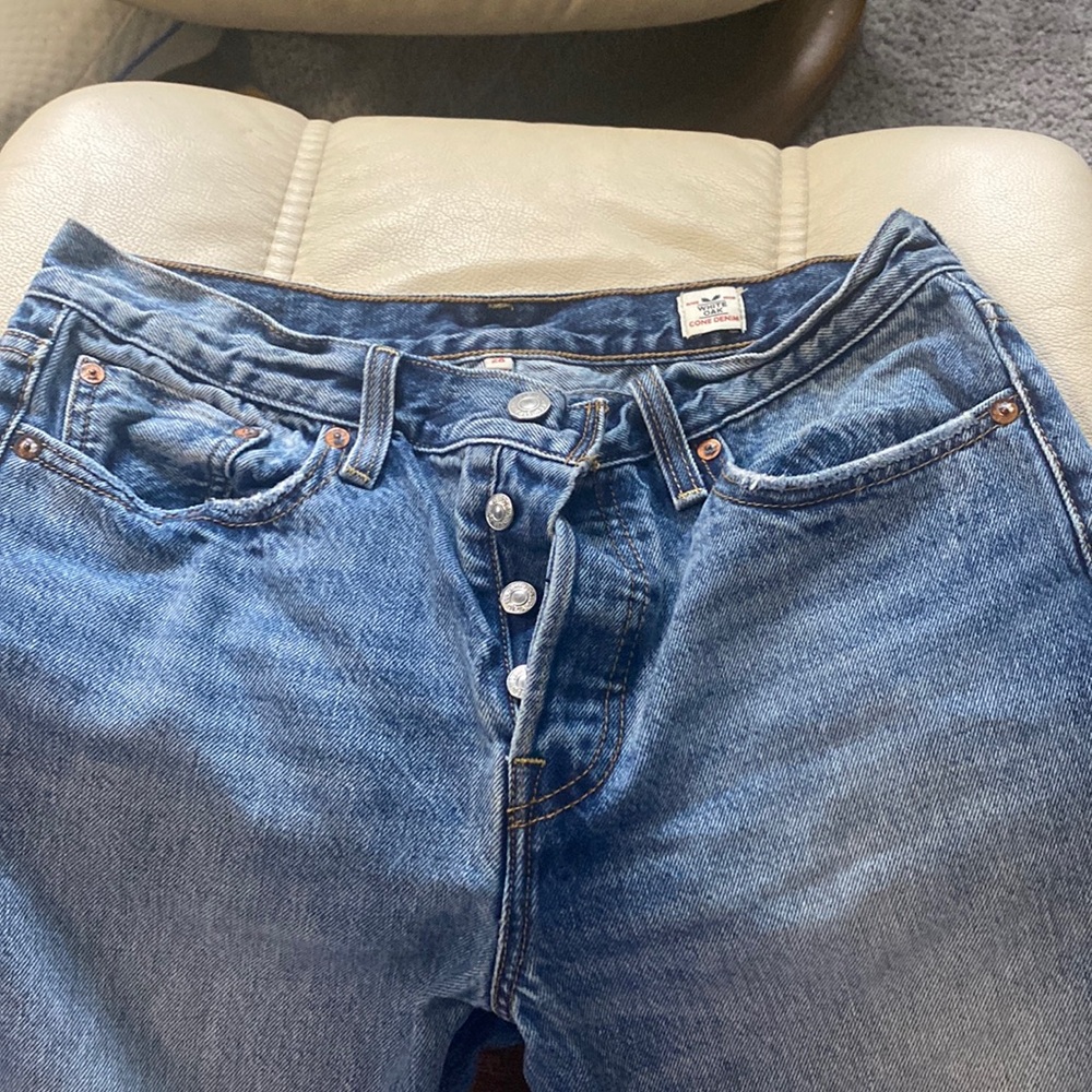 Levis white oak cone denim